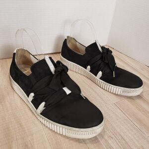 Gabor 33.333 Suede Bow Sneaker Merlot Burgundy Size 8